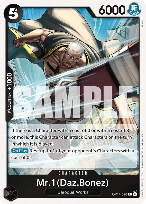 Image for Mr.1(Daz.Bonez) (OP14-090) (OP14) - One Piece Card Game