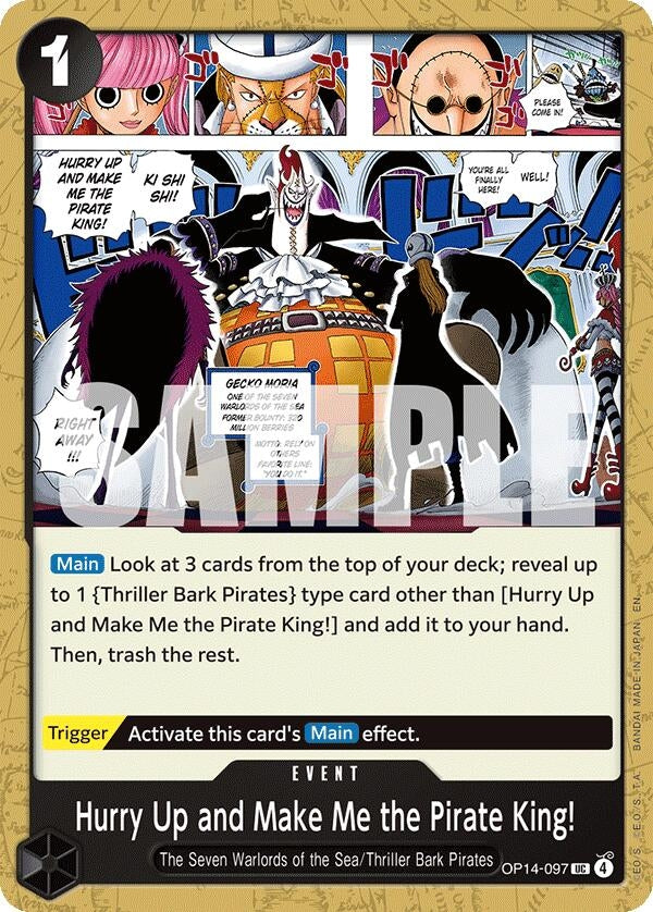 Image for Hurry Up and Make Me the Pirate King! (OP14-097) (OP14) - One Piece Card Game