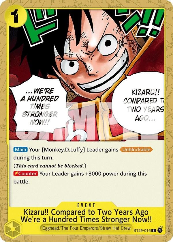 Image for Kizaru!! Compared to Two Years Ago We're a Hundred Times Stronger Now!! (ST29-016) (ST-29) - One Piece Card Game