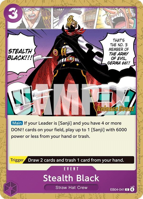 Image for Stealth Black (EB04-041) (OP14 RE) - One Piece Card Game