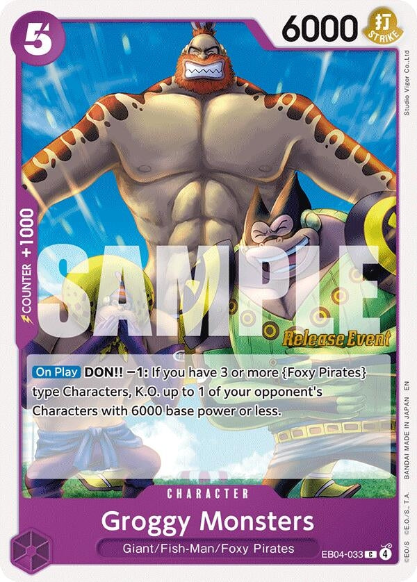 Groggy Monsters (EB04-033) (OP14 RE)