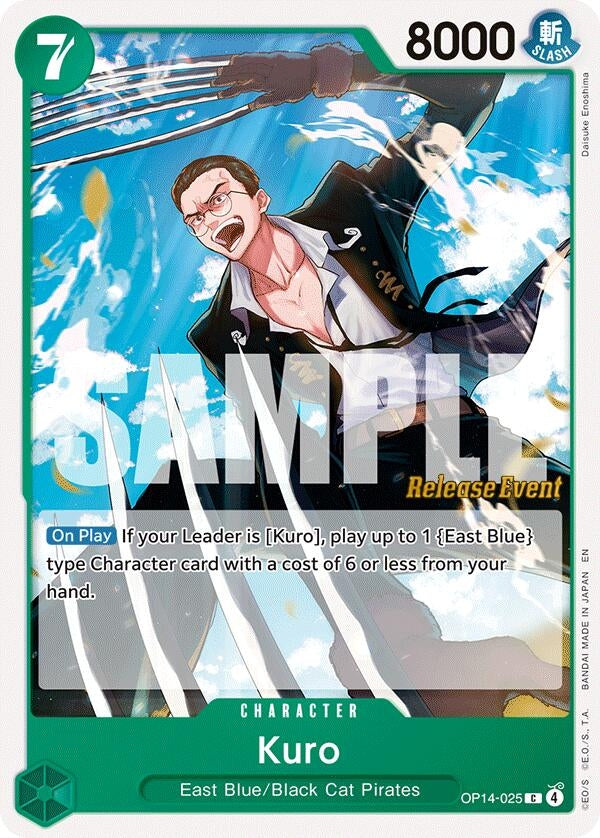 Image for Kuro (OP14-025) (OP14 RE) - One Piece Card Game