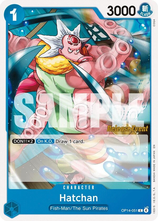 Image for Hatchan (OP14-051) (OP14 RE) - One Piece Card Game