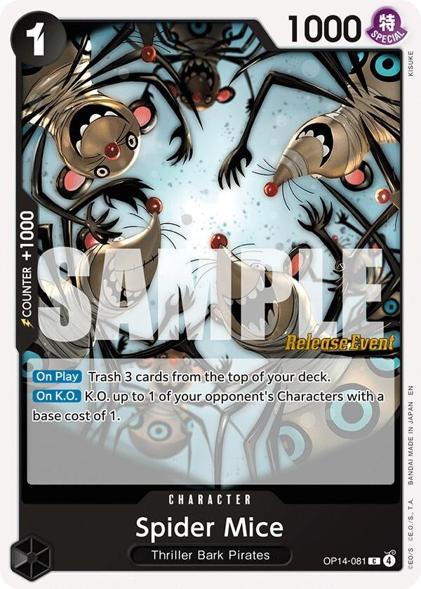 Image for Spider Mice (OP14-081) (OP14 RE) - One Piece Card Game