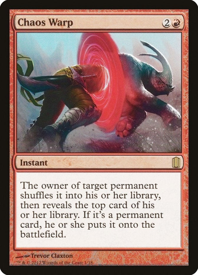 Image for Chaos Warp (1) (CM1) - Magic: The Gathering