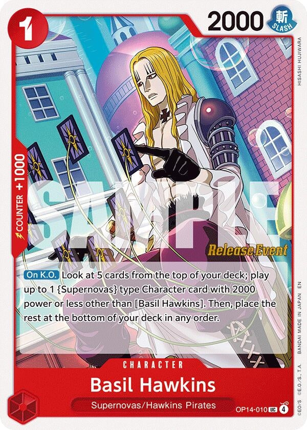 Image for Basil Hawkins (OP14-010) (OP14 RE) - One Piece Card Game