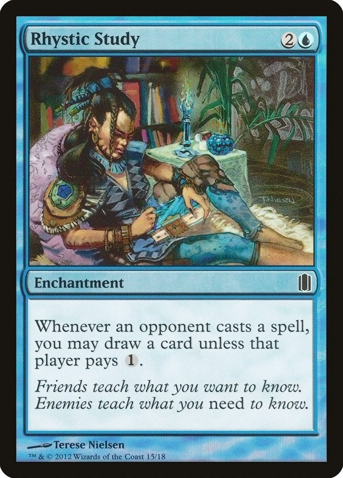 Image for Rhystic Study (15) (CM1) - Magic: The Gathering