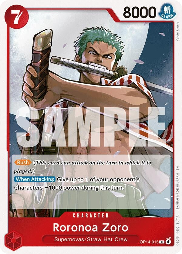 Image for Roronoa Zoro - OP14-015 (OP14-015) (OP14) - One Piece Card Game