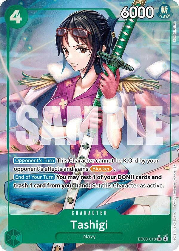 Image for Tashigi (Alternate Art) (EB03-018) (EB-03-04) - One Piece Card Game
