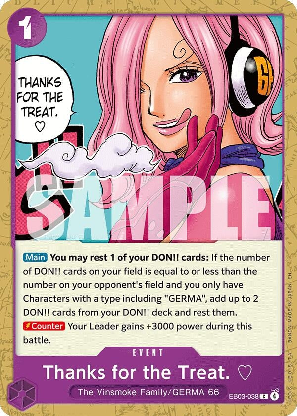 Image for Thanks for the Treat. (EB03-038) (EB-03-04) - One Piece Card Game