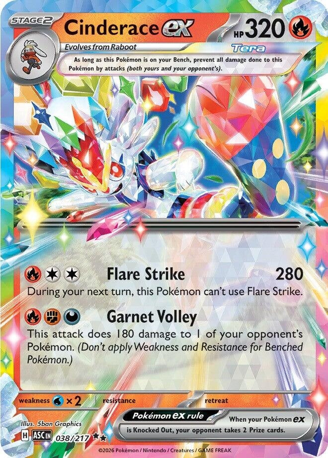 Cinderace ex (038/217) (ASC)