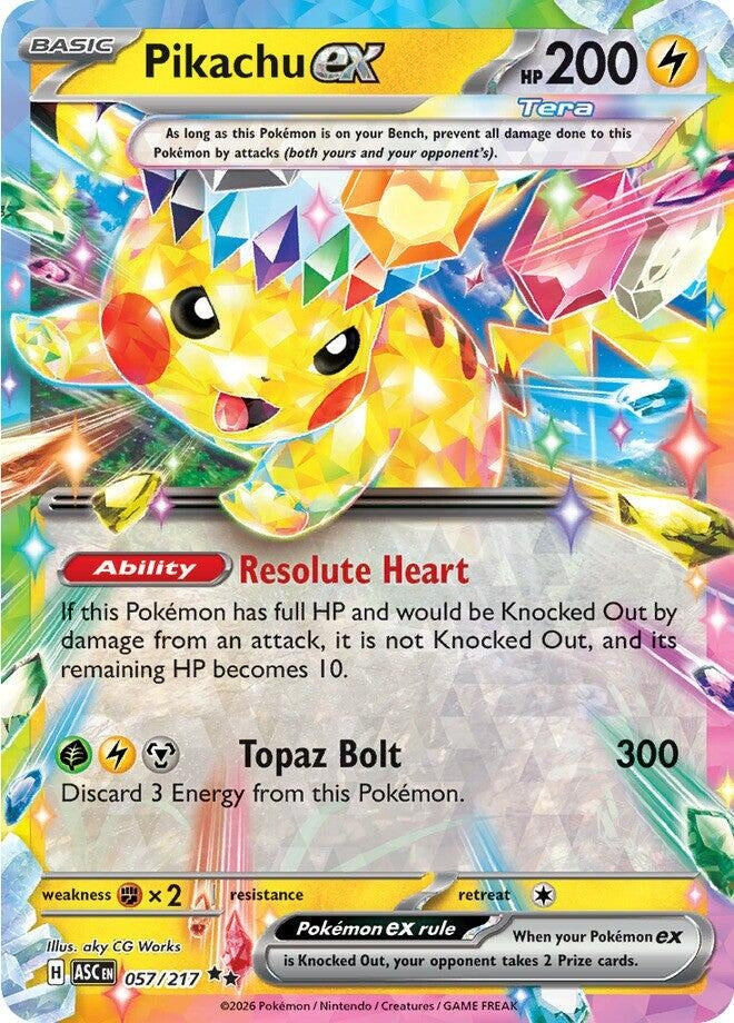 Pikachu ex (057/217) (ASC)