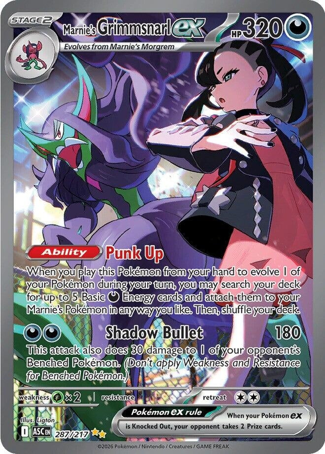 Marnie's Grimmsnarl ex (287/217) (ASC)