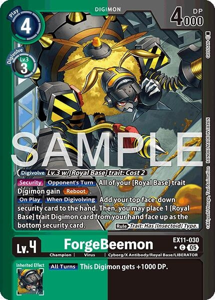 ForgeBeemon (Limited Foil) (EX11-030 C) (EX-11)