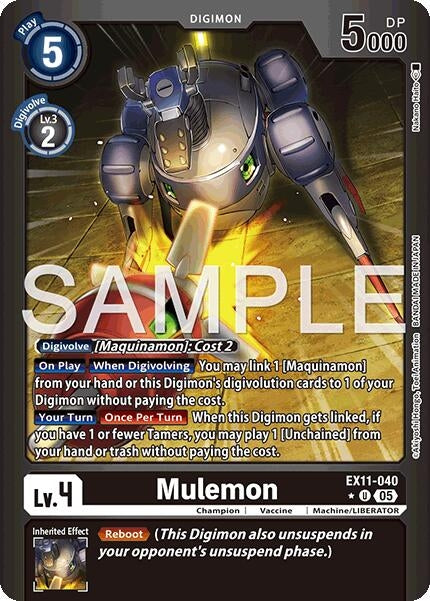 Mulemon (Limited Foil) (EX11-040 U) (EX-11)