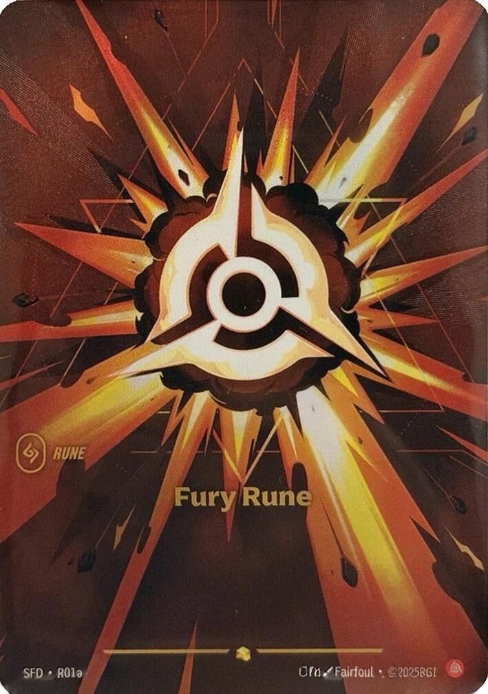 Fury Rune (Alternate Art) (R01a) (SFD)