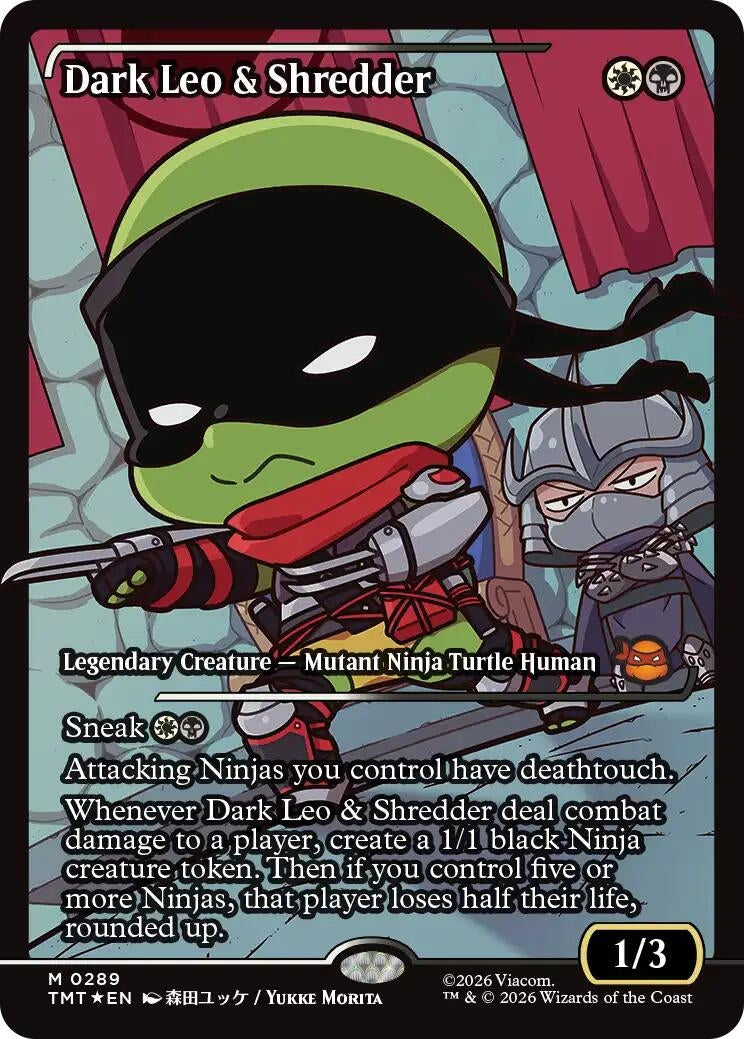Dark Leo & Shredder (Showcase) (289) (TMT)