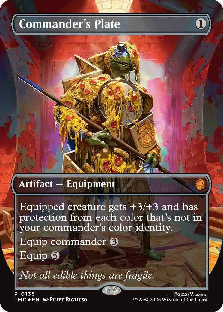 Commander's Plate (Borderless) (135) (TMC)
