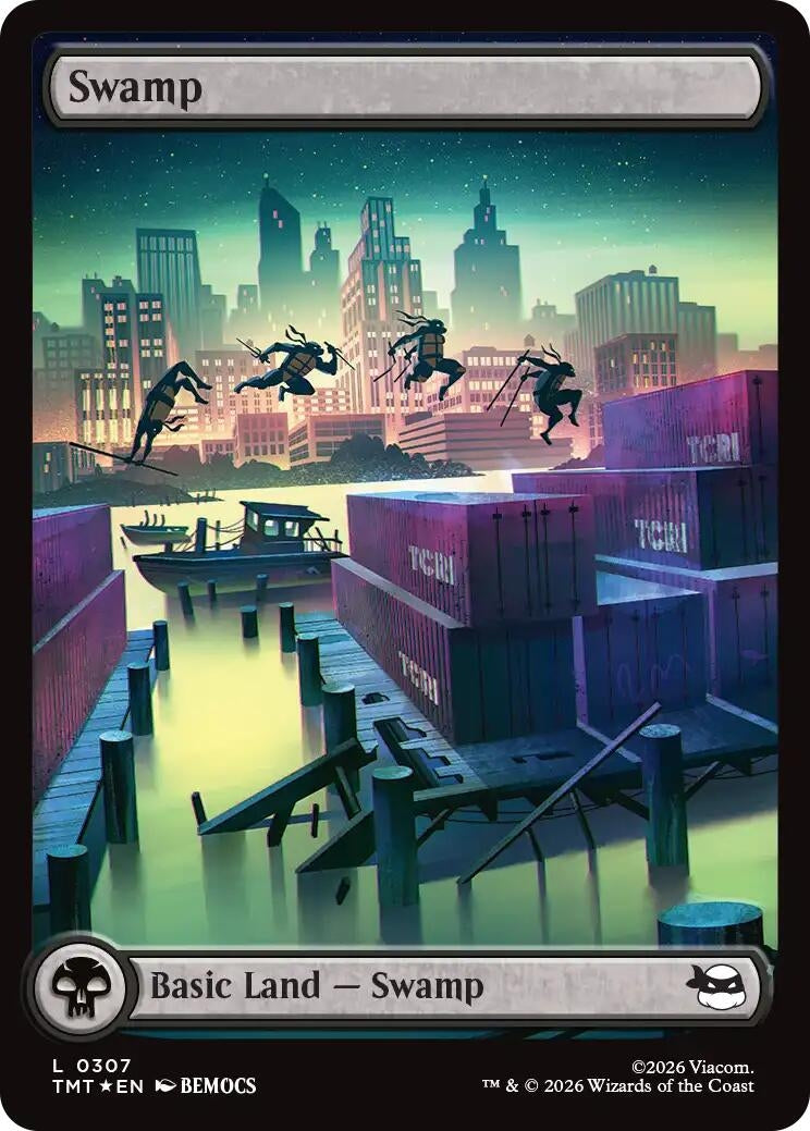 Swamp (0307) (Surge Foil) (307) (TMT)