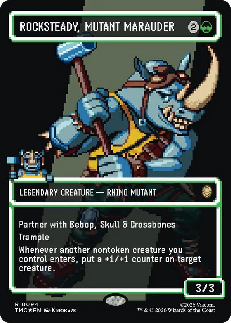 Rocksteady, Mutant Marauder (Borderless) (Surge Foil) (94) (TMC)