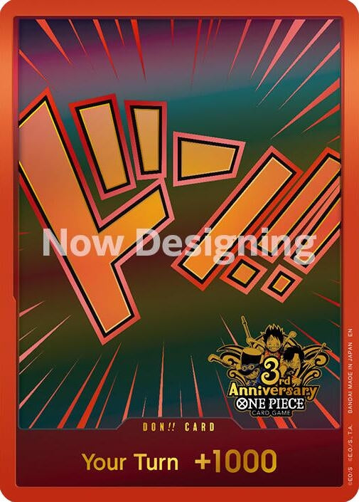 DON!! Card (Japanese Version 3rd Anniversary Set) (OP-PR)