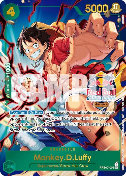 Monkey.D.Luffy (Red Bull Double Don!!) (Winner) (PRB02-005) (OP-PR)