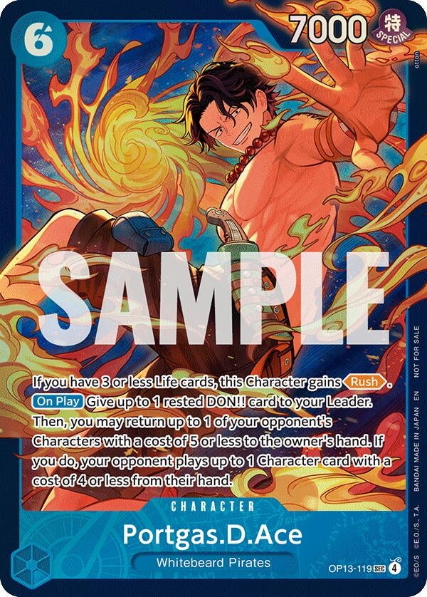 Portgas.D.Ace (119) (Treasure Cup 2026) (Store) (OP13-119) (OP-PR)