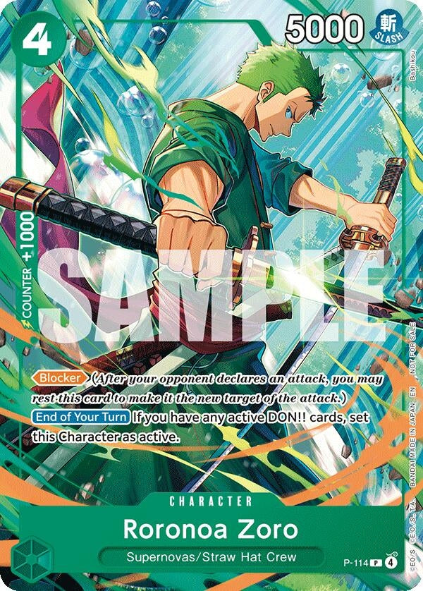 Roronoa Zoro (114) (P-114) (OP-PR)