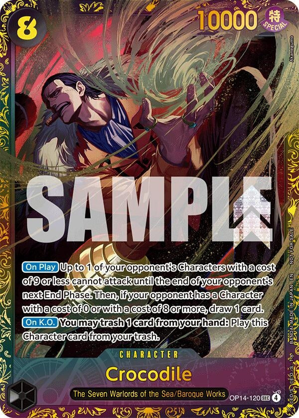 Crocodile - OP14-120 (CS26-27 Regionals Season 1) (OP14-120) (OP-PR)