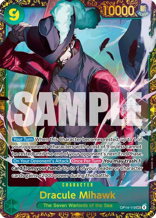Dracule Mihawk - (CS 26-27 Regionals Season 1) (OP14-119) (OP-PR)