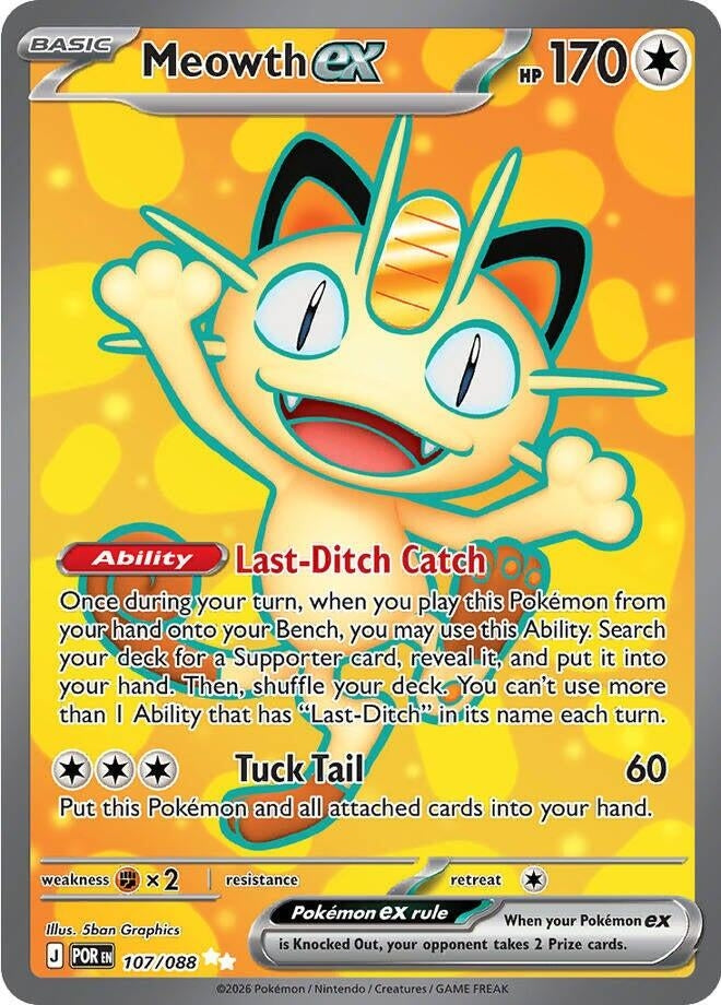Meowth ex (107/088) (POR)