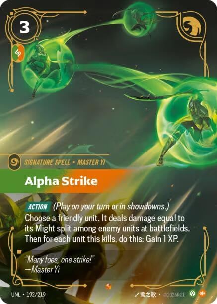 Alpha Strike (192/219) (UNL)