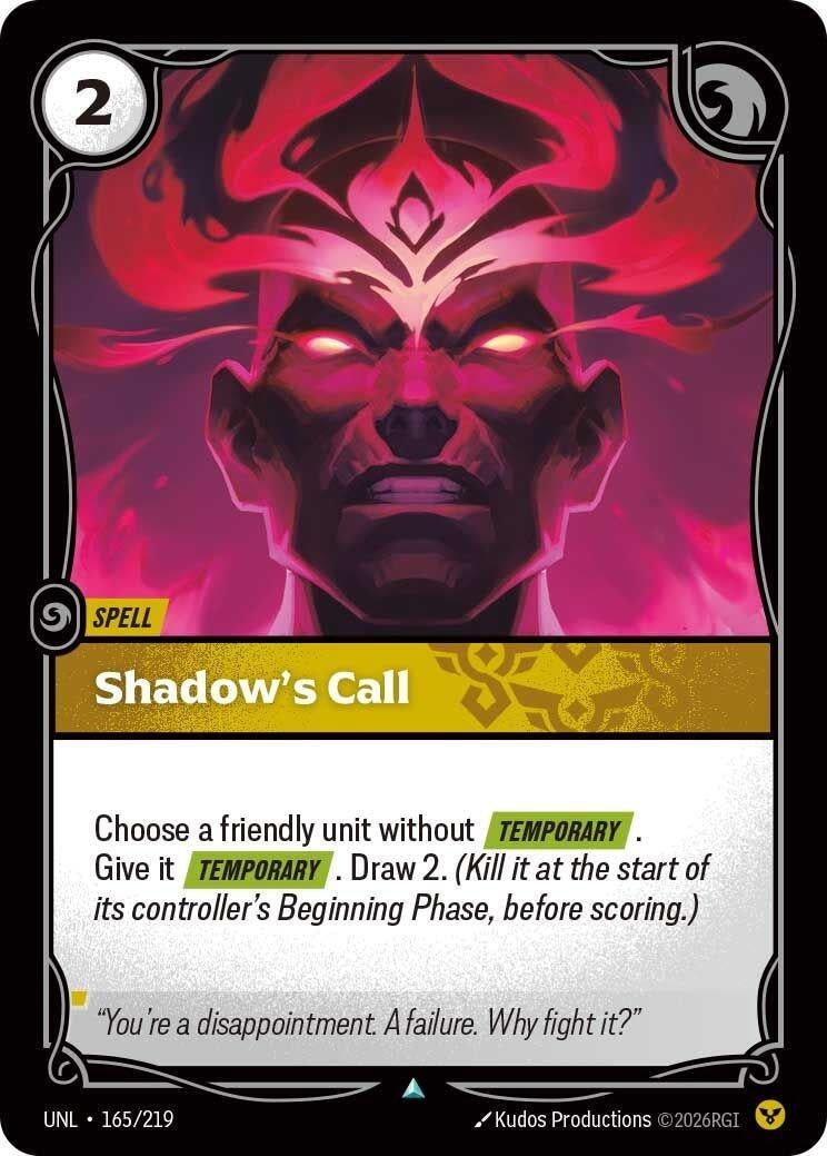 Shadow's Call (165/219) (UNL)