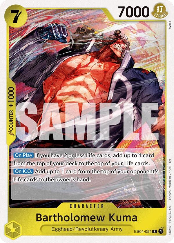 Image for Bartholomew Kuma (EB04-054) (EB04-054) (OP15-EB04) - One Piece Card Game