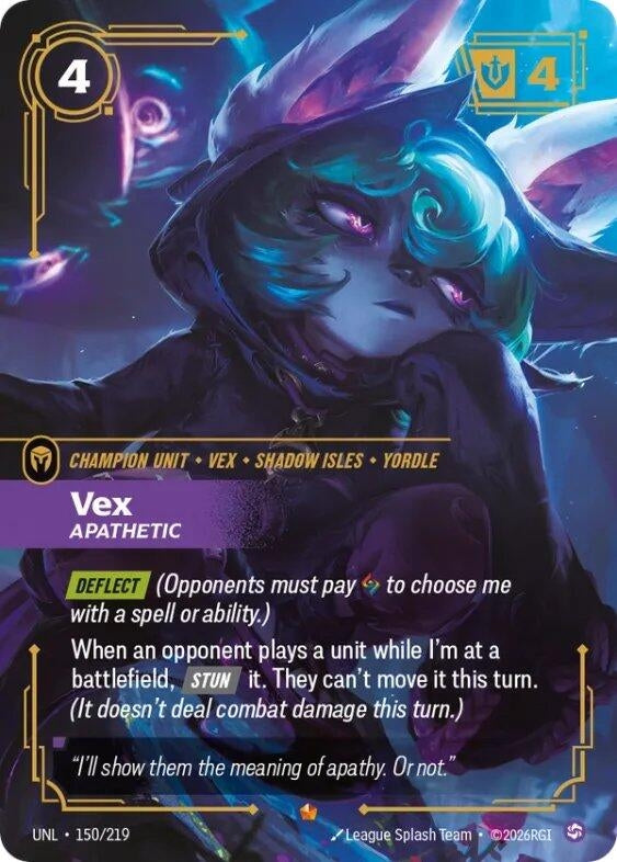 Vex - Apathetic (150/219) (UNL)