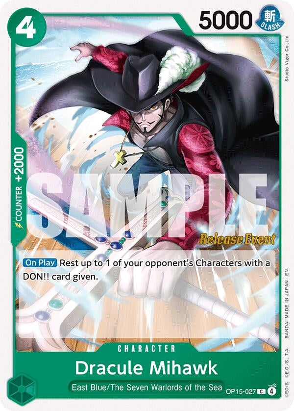 Dracule Mihawk (OP15-027) (OP15 RE)
