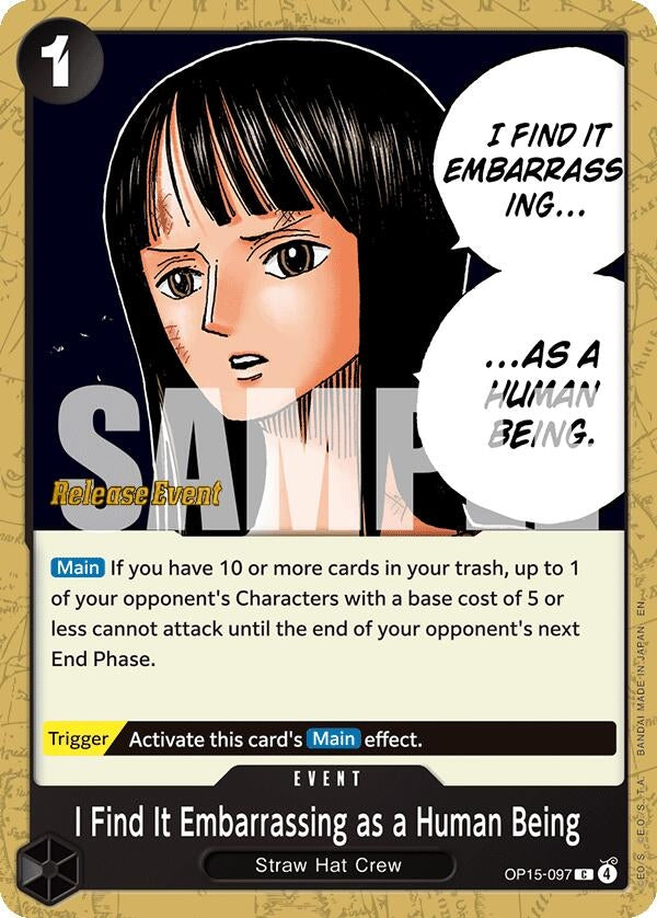 I Find It Embarrassing as a Human Being (OP15-097) (OP15 RE)