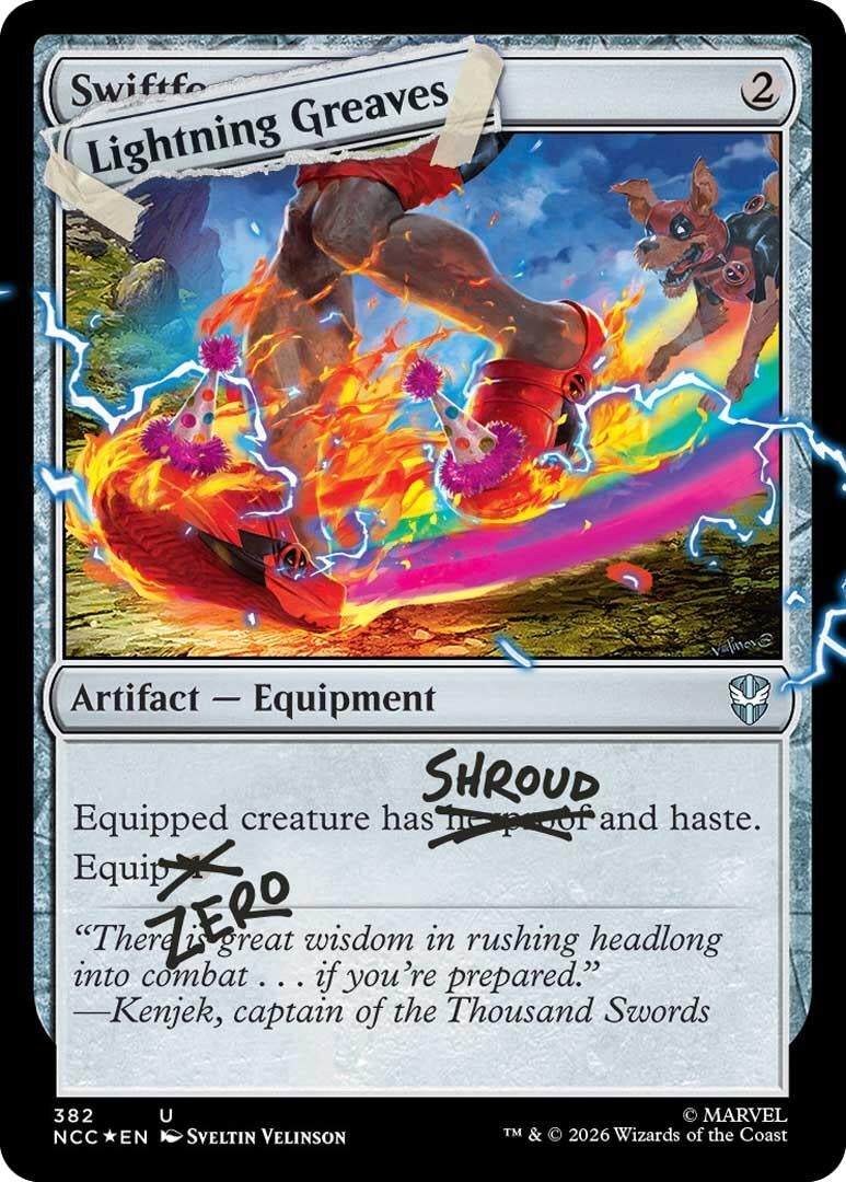 Lightning Greaves (382) (Pool Party Foil) (382) (SLD)