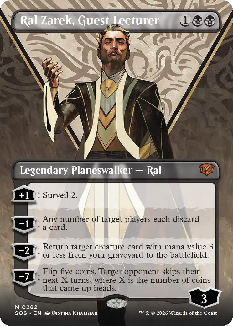 Ral Zarek, Guest Lecturer (Borderless) (282) (SOS)