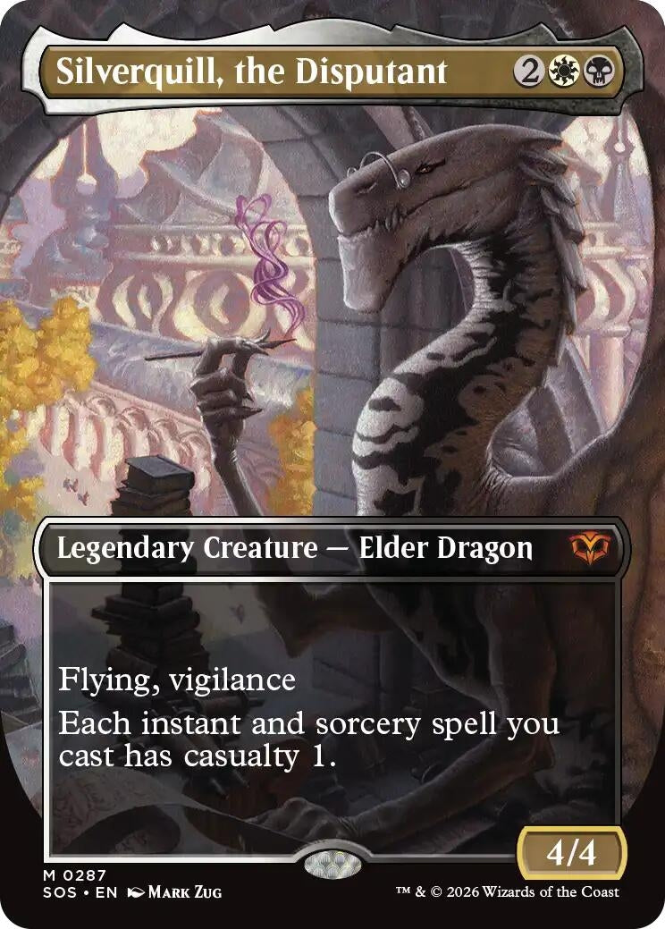 Sp Magic: The Gathering - Silverquill, the Disputant (Borderless) (287) (SOS)