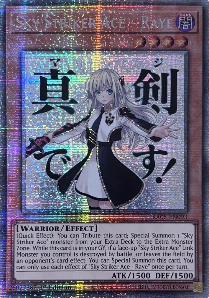 Sky Striker Ace - Raye (Starlight Rare) (RA05-EN093) (RA05)