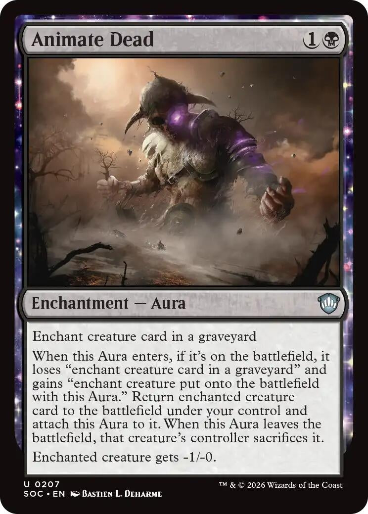 Sp Magic: The Gathering - Animate Dead (207) (SOC)