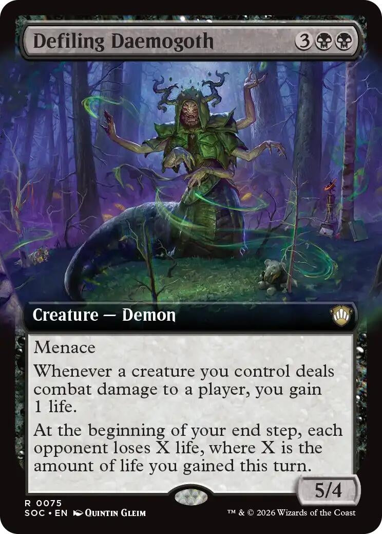 Defiling Daemogoth (Extended Art) (75) (SOC)