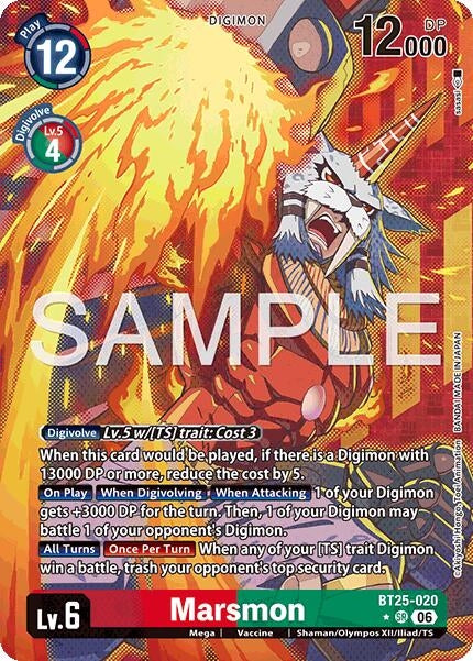 Marsmon (Alternate Art) (BT25-020 SR) (BT-25)