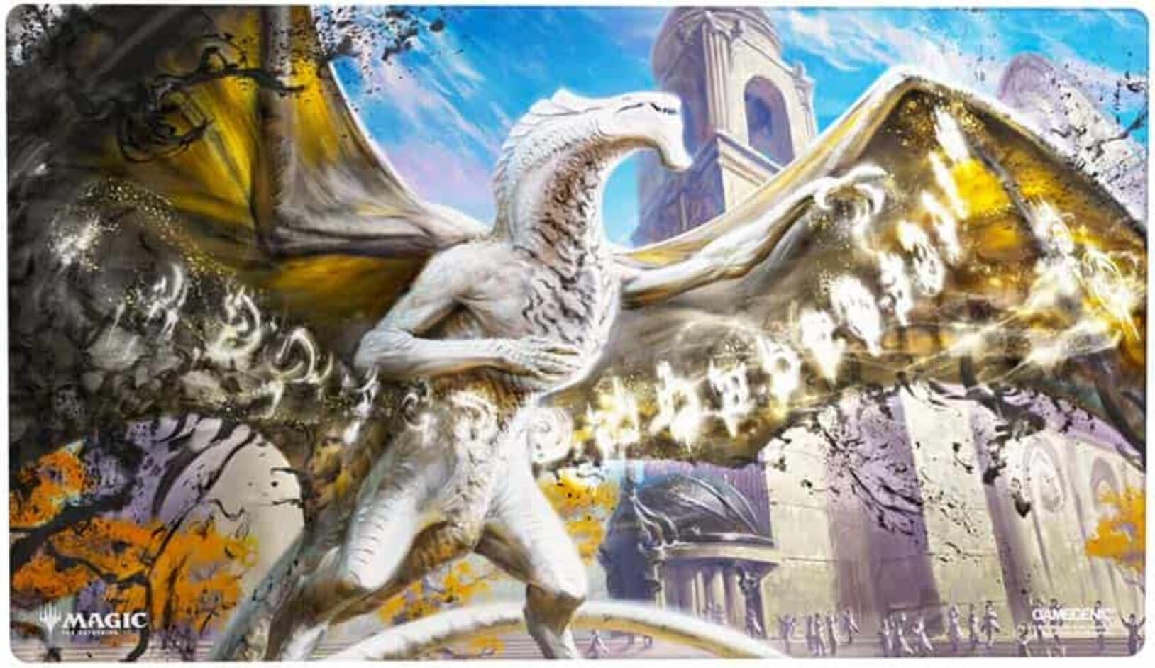 Magic: The Gathering Secrets of Strixhaven Shiny Playmat - Silverquill, The Disputant