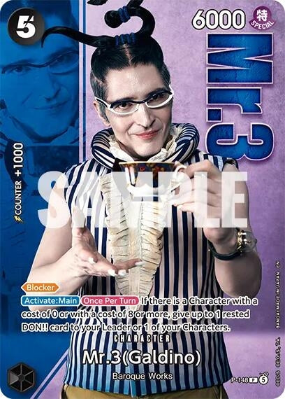 Mr.3 (Galdino) - P-148 (Premium Card Collection -Live Action Edition Vol.2 Baroque Works-) (P-148) (OP-PR)
