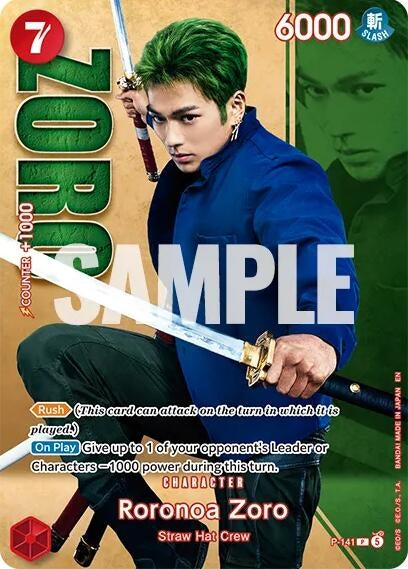 Roronoa Zoro - P-141 (Premium Card Collection -Live Action Edition Vol.2 Straw Hat Crew-) (P-141) (OP-PR)