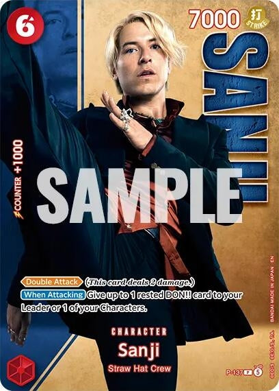 Sanji - P-137 (Premium Card Collection -Live Action Edition Vol.2 Straw Hat Crew-) (P-137) (OP-PR)
