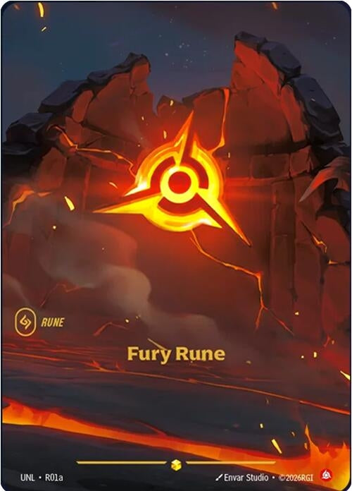 Image for Fury Rune (Alternate Art) (R01a) (UNL) - Riftbound: League of Legends Trading Card Game