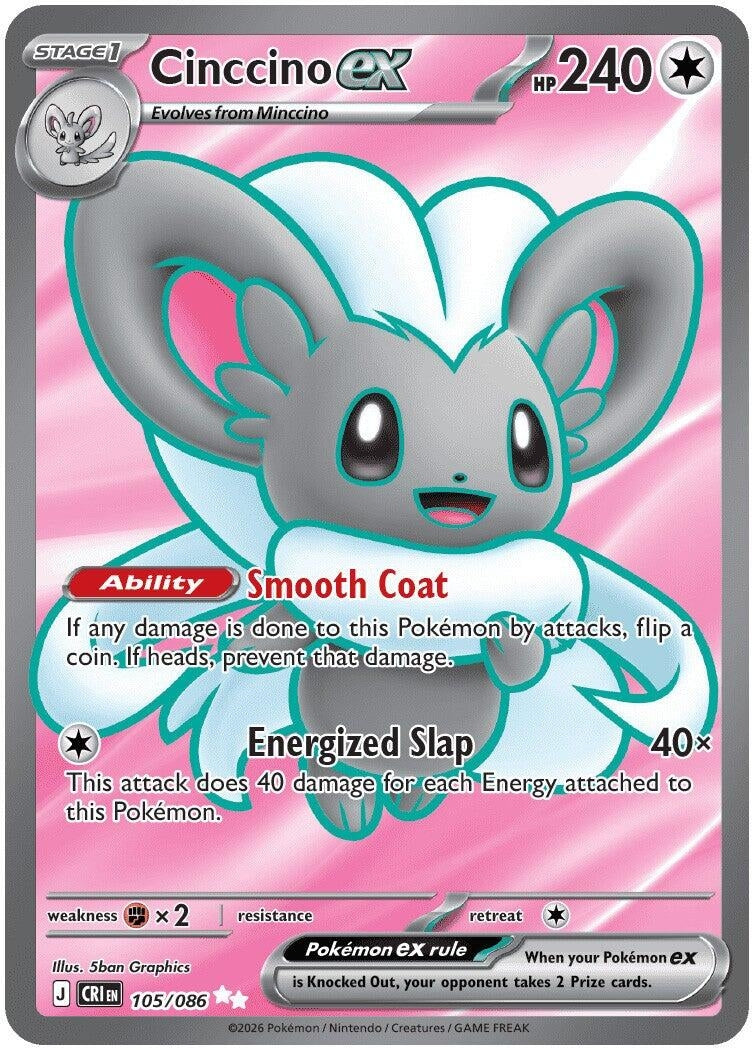Cinccino ex (105/086) (CRI)